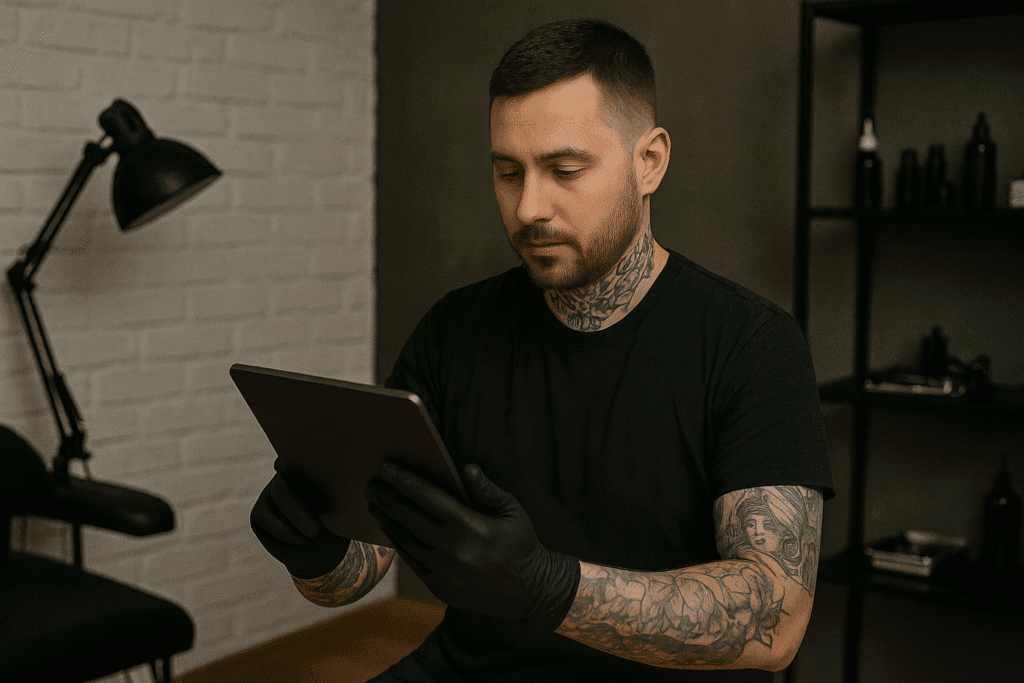sistema para estúdio de tatuagem